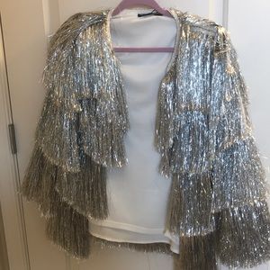 silver fringe jacket
